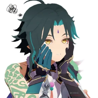 💤 Xiao Genshin Impact Anime, Genshin Impact, Video game, Personagem, Xiao telegram sticker