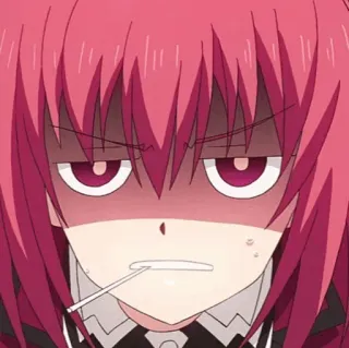 🔥 Ritsu Tachibana Dance with Devils anime, ritsu tachibana, dance with devils, angry, annoyed telegram sticker