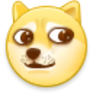 🌚 Doge доге, мем, собака, шиба ину, смешной, милый telegram sticker