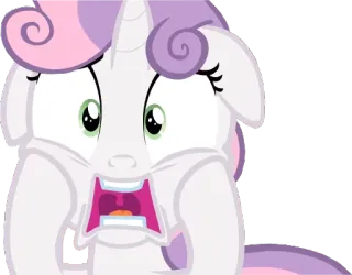 😱 Sweetie Belle My Little Pony My Little Pony, dibujos animados, pony, animado, lindo, Sweetie Belle telegram sticker