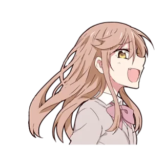🥰 anime, girl, character, cartoon, cute, portrait telegram sticker