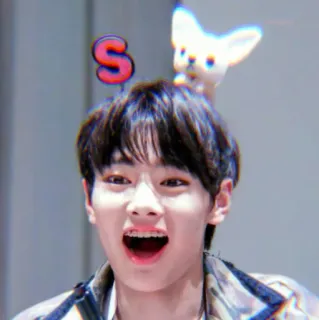 🌱 S เด็กผู้ชาย, คน, หนุ่ม, น่ารัก, ภาพเหมือน, ตัวอักษร S telegram sticker