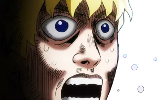 😵 Anime, Schock, Gesicht, Ausdruck, Überraschung whatsapp sticker