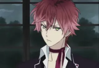 🍷 Ayato Sakamaki Diabolik Lovers Anime, Vampiro, Ayato Sakamaki, Diabolik Lovers, Personagem, cabelo ruivo, garoto anime telegram sticker