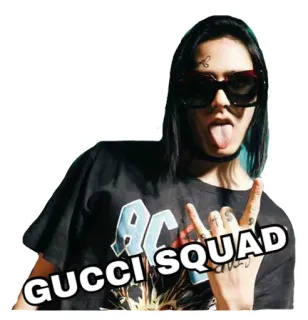 🤘 GUCCI SQUAD gucci squad, fashion, style, trendy, luxury whatsapp sticker