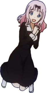 🤝 Chika Fujiwara Kaguya-sama: Love Is War Anime, Manga, Chika Fujiwara, Dễ thương, Kawaii, Cô gái whatsapp sticker