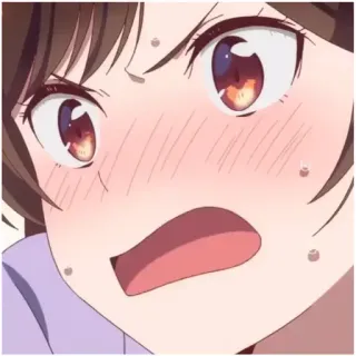 👼 Anime, impactado, avergonzado, dibujos animados, enojado, miedo, reacción telegram sticker