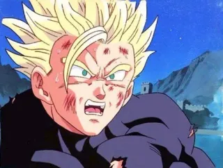 🔥 Gohan Dragon Ball Z 动漫, 悟饭, 龙珠Z, 战斗, 格斗, 超级赛亚人 telegram sticker