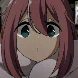 🐝 Nadeshiko Kagamihara Laid-Back Camp Anime, Mädchen, Süß, Cartoon telegram sticker