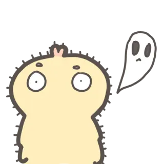 😱 aufkleber, cartoon, geist, niedlich, figur telegram sticker