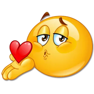 😘 Emoji, Corazón, Amor, Afecto, Beso, Beso volado whatsapp sticker