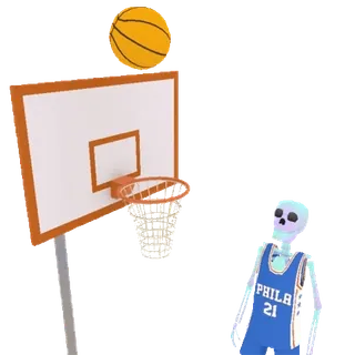 🏀 PHILA 21 basket, scheletro, sport, Filadelfia, maglia whatsapp sticker