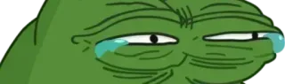 🤣 Pepe the Frog 페페, 개구리, 밈, 인터넷, 슬픈, 우는 telegram sticker