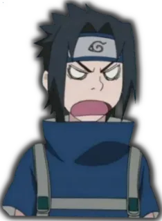 😬 Sasuke Naruto Sasuke, Naruto, anime, manga, angry, ninja, cartoon telegram sticker