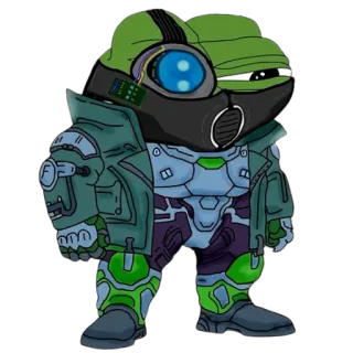 🤖 Pepe the Frog ếch, người máy, tương lai, meme, nhân vật telegram sticker