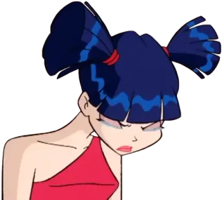 🤧 Musa Winx Club мультфильм, девочка, плачет, аниме, муза, винкс клаб, грустно telegram sticker