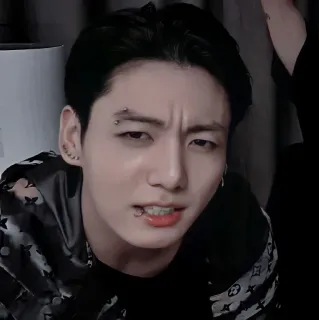 🌑 Jungkook K-Pop, BTS, cantante, ídolo, música, coreano telegram sticker