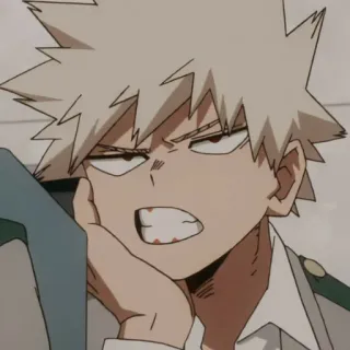 😒 Bakugo My Hero Academia Anime, Personnage, Bakugo, My Hero Academia, Manga, Dessin animé whatsapp sticker