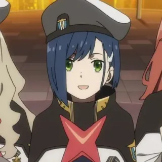 🐚 Ichigo Darling in the Franxx anime, Ichigo, Darling in the Franxx, character, animation telegram sticker