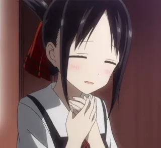 ❤️ Kaguya Shinomiya Kaguya-sama: Love Is War anime, personagem, sorrindo, fofo, Kaguya, Love is War telegram sticker
