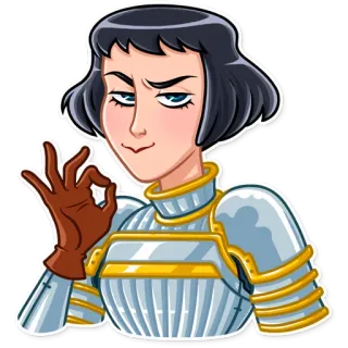 👌 Joan of Arc armor, france, hero, warrior, saint, historical figure, medieval whatsapp sticker