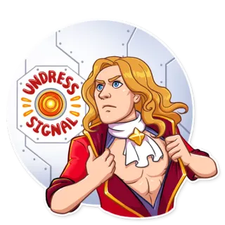 🚨 UNDRESS SIGNAL раздевание, сигнал, мультфильм, персонаж whatsapp sticker