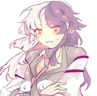 😣 Gadis anime, Kawaii, Lucu, Manga, Ilustrasi telegram sticker