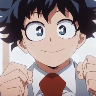 ☺️ Izuku Midoriya My Hero Academia anime, character, hero, manga telegram sticker
