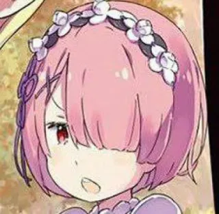 🍓 Ram Re:Zero Anime, Ram, Re Zero, Carina, Ragazza, Manga telegram sticker