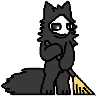 🖤 Furry, Desenho animado, Jogo, Personagem, Lobo, Animal telegram sticker