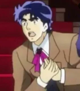 😰 Jonathan Joestar JoJo's Bizarre Adventure Anime, Manga, Jojo, Jonathan Joestar, JJBA telegram sticker