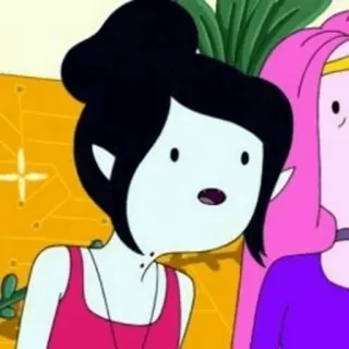 🖤 Marceline Adventure Time мультфильм, вампир, анимированный, персонаж, телешоу telegram sticker