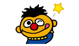 😆 การ์ตูน, ตัวละคร, ดาว, สีเหลือง telegram sticker