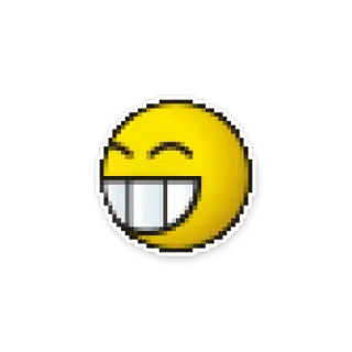 😁 Mặt cười, Emoji, Meme, Retro, Pixel telegram sticker
