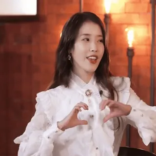 ❤️ IU korean, actress, singer, heart, love telegram sticker