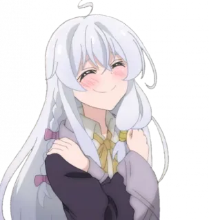 🥰 อนิเมะ, ผู้หญิง, การ์ตูน, น่ารัก, ยิ้ม, มีความสุข telegram sticker