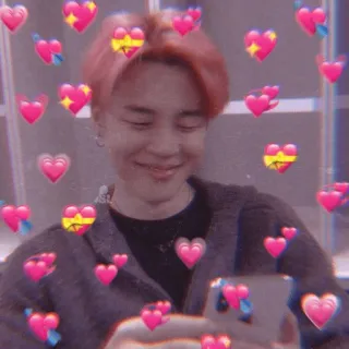 😀 Jimin kpop, ハート, かわいい, アイドル, 歌手, ジミン, BTS telegram sticker