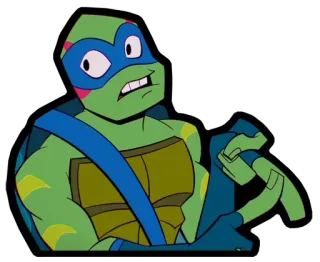 1️⃣ Leonardo Teenage Mutant Ninja Turtles นินจา, เต่า, การ์ตูน, เลโอนาร์โด telegram sticker