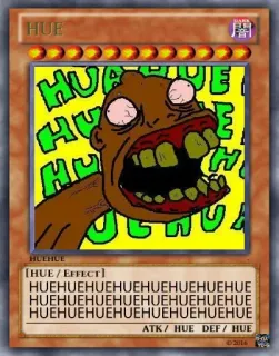 🤣 HUE meme, parody, yugioh, hue telegram sticker
