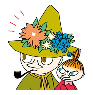 😯 Snufkin Moomin Cartoon, Zeichentrick, Mumin, Snufkin, Little My telegram sticker