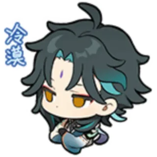 😤 Xiao Genshin Impact 冷漠 Anime, Spel, Personage, Genshin Impact, Xiao telegram sticker