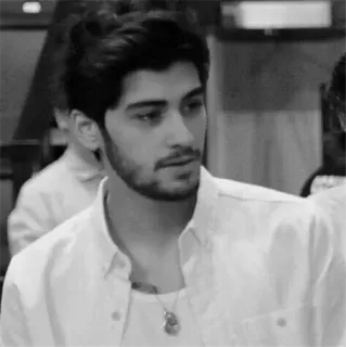 ▪️ Zayn Malik Zayn Malik, ca sĩ, người nổi tiếng, chân dung, đàn ông, trắng đen telegram sticker