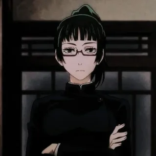 📝 Maki Zenin Jujutsu Kaisen anime, manga, character, Maki Zenin, Jujutsu Kaisen telegram sticker