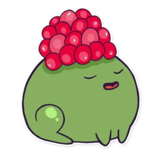 😌 stiker, hijau, lucu, kartun, karakter, beri whatsapp sticker
