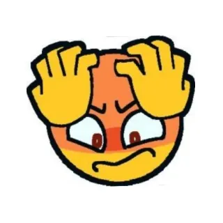 😰 Emoji, Marah, Stres, Frustrasi, Kartun telegram sticker