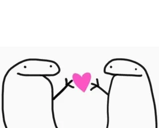 💕 cinta, hati, kartun, imut, gambar batang whatsapp sticker