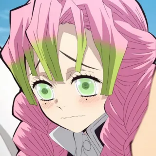 💕 Mitsuri Kanroji Demon Slayer Аниме, Клинок, рассекающий демонов, Мицури, Канроджи, Столп Любви telegram sticker