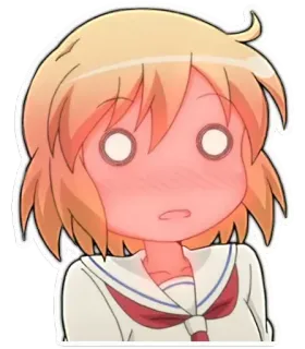 😳 anime, angry, red, blush, girl telegram sticker