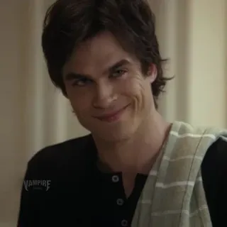 🎭 Damon Salvatore The Vampire Diaries vampire, the vampire diaries, damon salvatore, tv show, supernatural telegram sticker