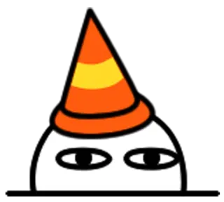 🎉 topi pesta, kartun, pesta, stiker, imut telegram sticker